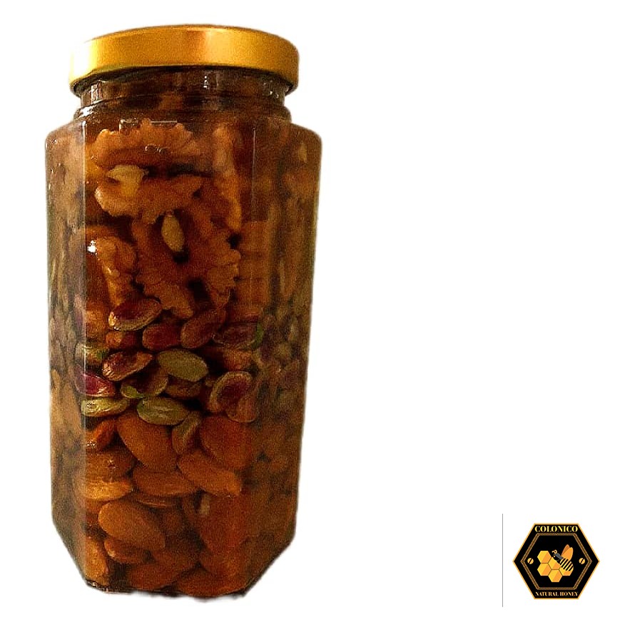 عسل معجون ۳مغز(بادام درختی،پسته،گردو)